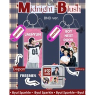 Midnight Blush Keychain BOYNEXTDOOR VER + Fandom Name + Butterfly Charm