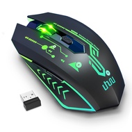 UHURU WM-02Z Wireless Gaming Mouse, 2.4G Wireless Rechargeable Mouse with 6 Programmable Buttons, 5 