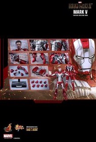 旺角店鋪全新現貨  hottoys mms400 Iron Man 2 Mark V 1/6 mms400D18 mark5