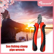 [paranoid.sg] 15.5cm Crimping Plier Scissor Fishing Hook Line Split Plier Tackle Hand Tools