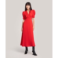 GIGI - Feminine V-neck short-sleeved midi dress G2102D223138-52