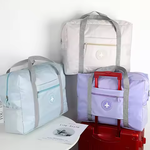 Travel Bag Foldable Travel Storage Bag Travel Boarding Luggage Bag Clothes Handbag Picnic Moving Han