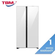 [Klang Valley Delivery Only] Samsung RS80F65MNWME Side By Side Fridge 646L Auto Open Door White Glas