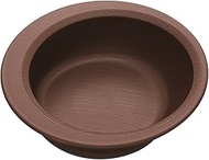 Skater NPLS1 Wood Grain Bowl, Easy to Scoop, 11.8 fl oz (340 ml), Brown, Made in Japan