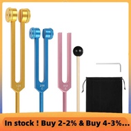 Tuning Forks(128Hz, 256Hz, 512Hz) 3Pcs Set- Aluminum with Hammer for Chakra for Healing, Sound Thera