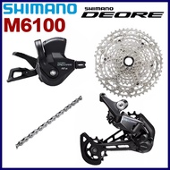 ✿Guarantee quality✿Shimano Deore M6100 Groupset 12 Speed Shifter Cassette Rear Derailleur MTB Bike O