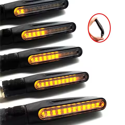 Universal Motorcycle LED Turn Signal Light Indicator Amber Flasher Lamp For Honda CRF250L CRF250M CR