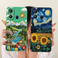For Itel A58 Case A49 A661L Shockproof Cover Popular Sunflower Soft TPU Matte Bumper For Itel A49 Pl