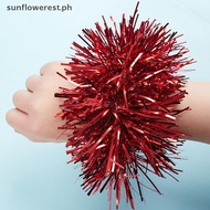 Sunflowerest 2Pcs Apply To Sports Game Pompoms 7 Styles Cheering Flower Ball Performance Dance Wrist
