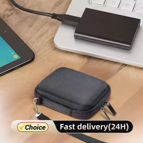 EVA Hard Drive Case with Mesh Bag&Hand Strap Travel Storage Bag External Hard Drive Bag for Samsung