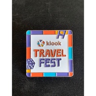 Klook Travel Fest Travel Enamel Pin Exclusive Merchandise