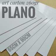 1 Rim Kertas Art Carton 260 Gsm Uk Plano 65 cm X 90 cm