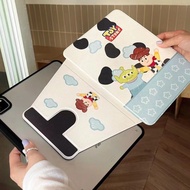 Woddy Lovely Cartoon Famliy Casing for iPad Air 4 9.7 10.2 12.9 inch Mini 5 6 9th 8th 7th 6th with Pencil Holder Smart Cover for iPad 12.9 inch