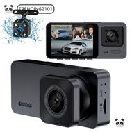 TRENDING Vehicle Recorder, 3 Channels 360° View Car DVR,  IR Night Vision HD Recording Car Dashcam D