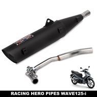 Exhaust Muffler Powerpipe Pipe For HONDA Wave 100 raider j 110 sym bonus 110 xrm110/Smash 115/Sym Bo