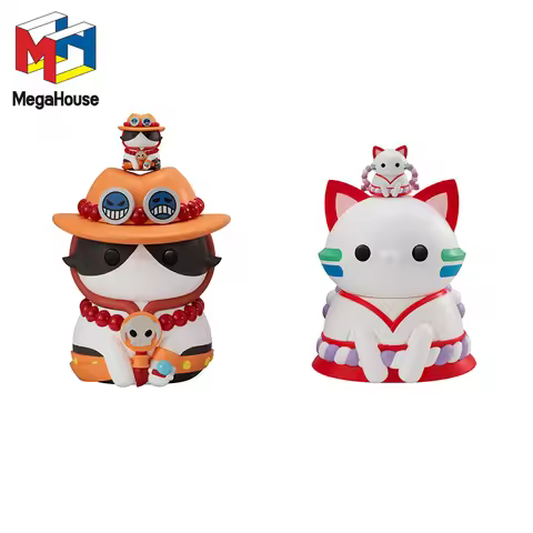 MegaHouse Original MEGA CAT PROJECT One Piece Portgas.D.Ace Yamato Anime Action Figures Toys For Kid