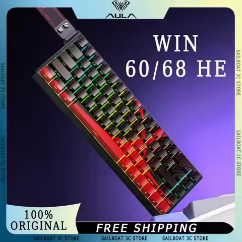 AULA WIN60 WIN68 HE MAX Magnetic Switch Mechanical Keyboard 8K Polling Rate RT E-sports Gaming Keybo