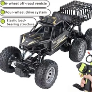 4WD Alloy Off-Road Remote Control Car Rock Crawler Toy 6 Wheels RC Car Climbing Car 4WD Powerful Wit
