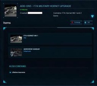 星際公民 Star Citizen F7A Hornet MK 1 LTI (完售，勿下單!!!)