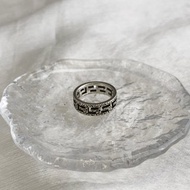 【 日本直送 名牌中古包 】GUCCI 古馳 戒指 銀色 標誌 13號 vintage 古著 經典 63kd6k