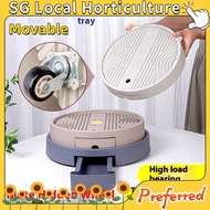 [SG stock Fast Shipping]Plant Caddy with Wheels and Drainage Tray Round Rolling Plant Stand,Flower P
