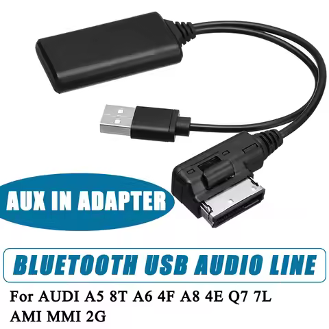 Car Bluetooth-compatible Module USB Aux Receiver Cable Adapter AMI MMI 2G for Audi AMI Multimedia Q5