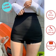 LINH STORE Women's Home Wear Shorts High Waist Leggings Made of Beautiful Stretchy Umi Material