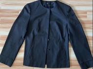 Mastina 薄身長袖西裝褸34碼/MASTINA 黑色圓領外套Mastina Thin Long Sleeve Blazer Size 34/MASTINA Black Round Neck Bl
