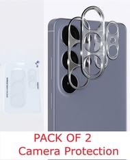 3D HD for Samsung Galaxy S26 Ultra S25 Clear Camera Lens Rear Tempered Glass Protector Cap