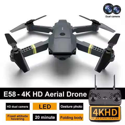 E88/E58 Professional Wide Angle RC Dron HD 4K Camera Mode Foldable Helicopter Aircraft Quadcopter Dr