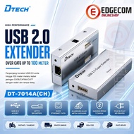 DTECH USB 2.0 Extender Over via Ethernet CAT6 up to 100 Meters with Power DT-7014A(CH)