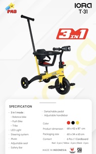 Sepeda Keseimbangan EXOTIC ET709 ET5511 ET-5511 ET-709 AVIATOR AT-7905 AT7905 Tricycle Anak (3 in 1)