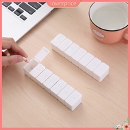 {lowerprice}  Mini Bunker Container Compact Independent Cover 7 Grids Rectangular Tablets Splitter Case Household Products