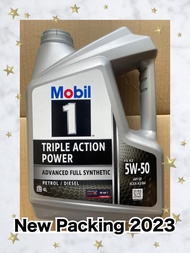 [4L] Mobil 1 Excellent Wear Protection 5W50 Advanced Fully Synthetic Engine Oil Minyak Hitam Enjin Toyota BMW Benz Audi