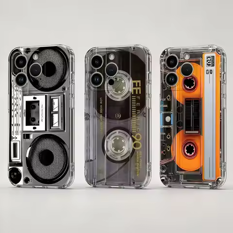 90s Retro Boombox Phone Case for HONOR 200 400 600 90 Magic 6 7 8 Lite X5 X5B X6A X6B X7 A7D X8 X8A 