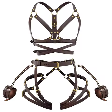 PU Leather Lingerie Harness, Butt Harness Bondage, Plus Size Harness, Thigh Harness, Full Body Harne