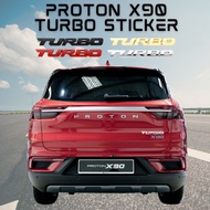 PROTON X90 3D Car Metal TURBO Emblem Logo Sticker Badge Accessories Aksesori Pelekat Kereta X90
