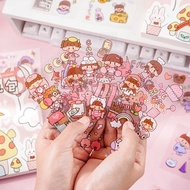 Sticker 1 sheet to decorate books/cute personal items, decorative stickers in many designs, size 8*8