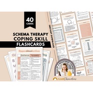 Schema Therapy Coping Skill Cards Include: DBT Skills, Somatic Therapy, Reparenting Script, Goal Set