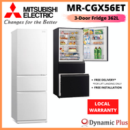 [BULKY] Mitsubishi MR-CGX56ET 3 Doors Bottom Freezer Fridge 362L