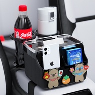 [Ready Stock] Car Storage Box Car Armrest Box Tissue Box In-Car Paper Pump Multifunctional Foldable 