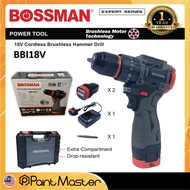 BOSSMAN 18V Cordless Impact Drill BBD18V BBI18V Hammer Drill / mesin Gerudi Tanpa Wayar Dril Impak