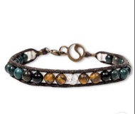 Energy Muse Performance Bracelet 表現手環 黑瑪瑙 虎眼石 雞血石 金紅石英 交換禮物 男女 中性