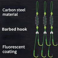 【Stock】5pcs Luminous Double Hook tokushima fishing group Strong pull Fishing line   spring fishing h