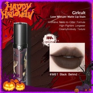 Love Whisper Matte Lip Stain #M61 Black Behind Innovative Matte-To-Glitter Formula Lightweight Liqui
