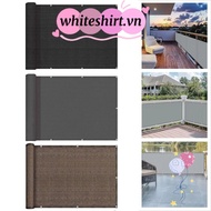 WHITESHIRT Sun Shading Sails, Waterproof 3/5/6M Balcony Shade Cloth, Multi-functional Balcony Privac