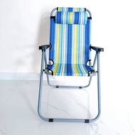 AT.Homemart เปลนอน/เก้าอี้พับพักผ่อน 3 ระดับ (สีรุ้ง) | พับเก็บเล็ก 10x53x83 ซม. | ผ้าไนลอนหนา | รหั