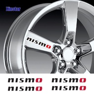 《READY STOCK》4pcs/lot Nismo Car Rim Decoration Sticker For Nissan Altima Juke Murano Rogue Sentra Versa Teana Sylphy QASHQAI X-TRAIL