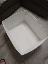 IKEA白色布面可摺合收納箱