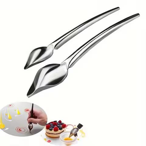 Drizzle Spoon, Stainless Steel Drizzle Spoon, Simple Decorating Spoons, Reusable Pencil Spoon, Multi